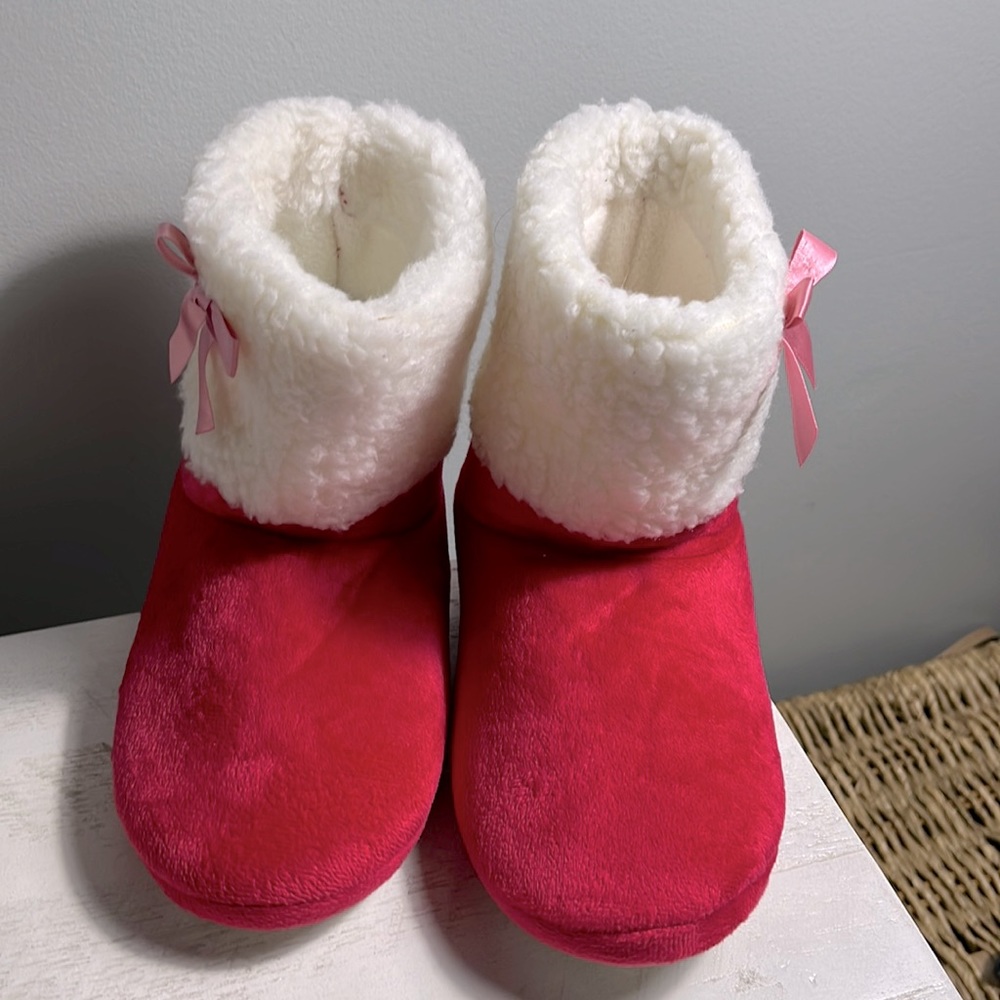 American girl Christmas slippers